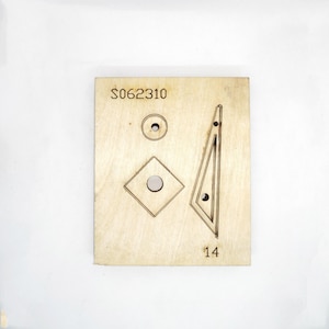 Troqueles de cuero personalizados con diseño geométrico, troqueladora de metal con regla de acero, herramienta Kraft para artesanías de cuero, troqueles Sizzix, herramienta para perforar artesanías