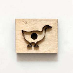 Troquel de corte de pato, troqueladora de cuero de metal con regla de acero personalizada, herramienta Kraft para manualidades de cuero de pato, troqueles de pato Sizzix