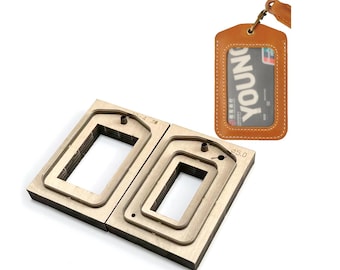 Custom Leather Card Holder Die Cut,Handmade Steel Rule Metal Die Cutter,DIY Handcrafts Tool for Leather Card Bag Punching Design