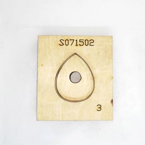 Troqueles de cuero personalizados con forma de lágrima grande, troqueladora de metal con regla de acero, herramienta Kraft para manualidades de cuero, troqueles Sizzix, herramienta para perforar artesanías