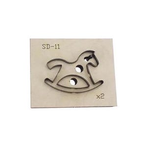 Troquel de corte de cuero con forma de caballo de madera, troqueladora de metal con regla de acero, herramienta Kraft para manualidades de cuero, troqueles Sizzix, herramienta para perforar manualidades