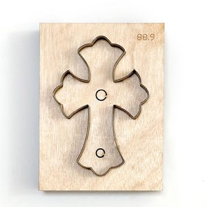 Troquel de corte de cuero personalizado en forma de cruz, troquelador de metal con regla de acero en forma de cruz, herramienta Kraft para artesanías de cuero, troqueles Sizzix, herramienta para perforar artesanías