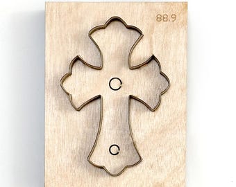 Krzyż kształt niestandardowej skórzanej wykrojnika, krzyż stalowy linijka metalowa wykrojnik, skórzane rękodzieło Kraft Tool, Sizzix wykrojniki, narzędzie Punch Crafts