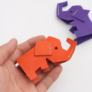 Troquel de corte de llavero de elefante, cortador de llavero de animal hecho a mano, troquelador de metal con regla de acero, herramienta Kraft para manualidades de cuero, troqueles Sizzix,