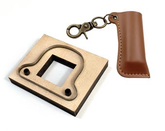 DIY Leather Lighter Cover Cutting Die Handmde Lighter Case Steel Metal Die CutterDrawstring Bag Storage Bag Crafts Punch Cutting Tool