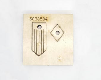 Diamond Tassel Pattern Custom Leather Die Cutting, Steel Rule Metal Die Cutter, Leather Crafts Kraft Tool, Sizzix Die cut, Punch Crafts Tool