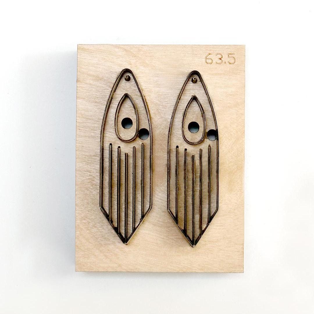Tassel Earrings Leather Cutting Die, Bohemian Style Punch Crafts