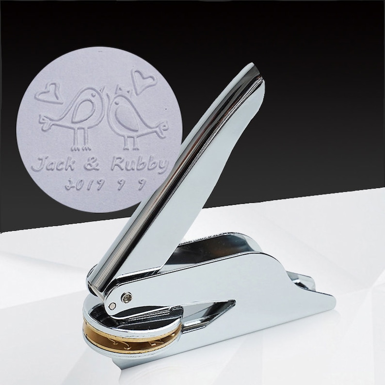 Personalized Embosser Stamp/Custom Wedding Embosser/Book Etsy