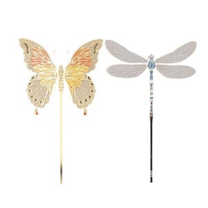 Segnalibro a forma di farfalla fatto a mano/Segnalibro a forma di libellula/Segnalibro in metallo/Segnalibro in ottone//Cartoleria/Accessori per libri/Regalo del Ringraziamento