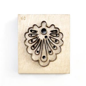 Design Brincos Couro Corte Die, Ornamento Padrão Personalizado Aço Régua Metal Die Cutter, Pena Sizzix Crafts Kraft Tool