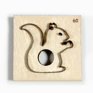 Benutzerdefinierte Eichhörnchen Leder Stanzmesser, Sizzix Papierstanze, hochwertige Leder Handwerk Werkzeuge und Zubehör, handgefertigte Stahlmesser Stanzer