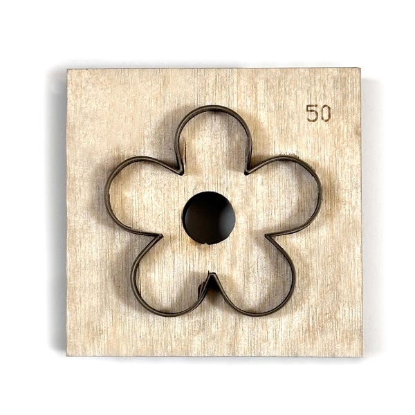 Simple Flower Leather Cutting Die, Flower Steel Rule Metal Die Cutter,Leather Crafts Kraft Tool, Flower Sizzix Die cuts,Punch Crafts Tool