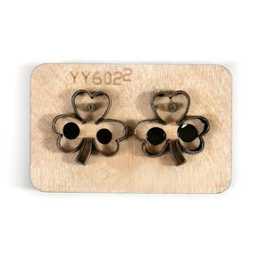 Troquel de corte de cuero personalizado con forma de trébol de la suerte, troqueladora de metal con regla de acero de trébol, herramienta Kraft para manualidades de cuero, troqueles Sizzix, regalos de Navidad