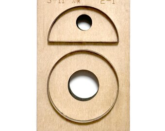 Semicircle Earring Leather Cutting Die, Rotundity Steel Rule Metal Die Cutter, Leather Crafts Kraft Tool, Circle Sizzix Die cuts,