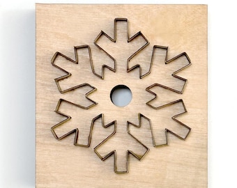 Custom Christmas Snowflake Leather Cutting Die, Steel Rule Metal Die Cutter, Leather Crafts Kraft Tool, Sizzix Die cuts, ChristmasGifts