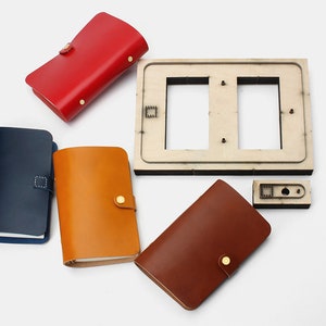 Troquel de corte para cuaderno de hojas sueltas A6, cortador de cuaderno hecho a mano, troquelador de metal con regla de acero, herramienta Kraft para manualidades de cuero, troqueles Sizzix,