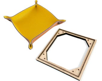 DIY Leather Storage Tray Cutting Die Handmde Desktop Jewelry Plate Steel Metal Die Cutter Leather Storage Bag Crafts Punch Cutting Tool