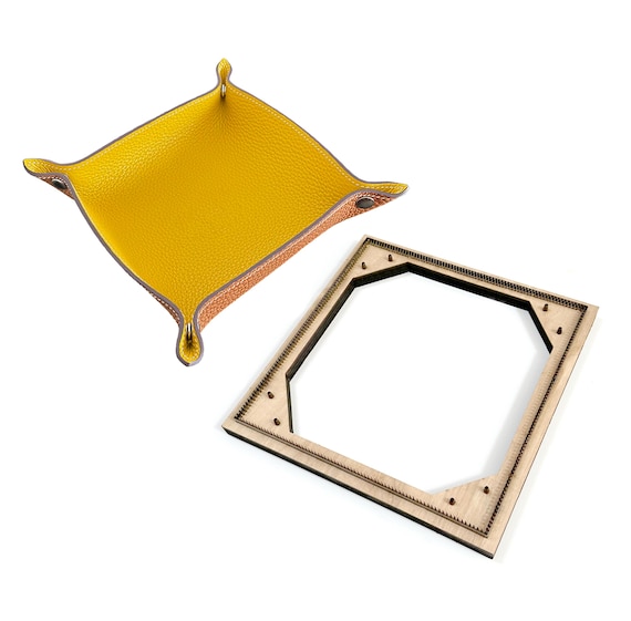 DIY Leather Storage Tray Cutting Die Handmde Desktop Jewelry Plate Steel Metal Die Cutter Leather Storage Bag Crafts Punch Cutting Tool