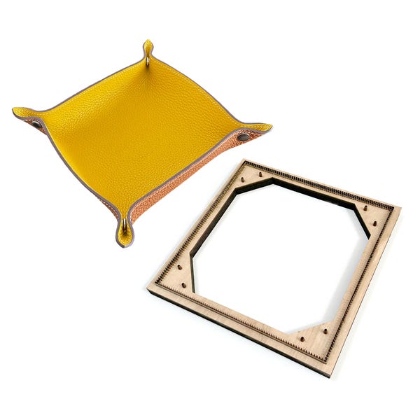 DIY Leather Storage Tray Cutting Die Handmde Desktop Jewelry Plate Steel Metal Die Cutter Leather Storage Bag Crafts Punch Cutting Tool