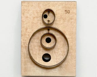 DIY Geometric Circular Earrings Leather Cutting Die, Circle Steel Rule Metal Die Cutter,Leather Crafts Kraft Tool,Sizzix Die cuts