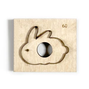 Troquel de corte de cuero de conejo hecho a mano, troqueladora de metal con regla de acero personalizada, herramienta Kraft para artesanías de cuero, troqueles Sizzix de conejo, herramienta artesanal.