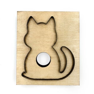 Matrice de découpe pour cuir de chat, emporte-pièce en métal personnalisé avec règle en acier pour animaux, outil kraft pour travaux manuels en cuir, découpes Sizzix, outil de perforation pour travaux manuels