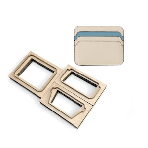 Matrice de découpe pour sac pour cartes en cuir à faire soi-même, outil de découpe manuel pour porte-cartes, outil de découpe pour artisanat de porte-cartes en cuir, découpe Sizzix personnalisée