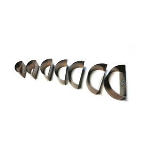 Matrice de découpe pour cuir en forme de demi-cercle personnalisée, outil de découpe pour métal, règle en acier, outil kraft pour travaux manuels du cuir, découpes Sizzix, outil de perforation pour travaux manuels