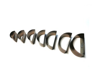 Custom semicircle Leather Cutting Die, Steel Rule Metal Die Cutter, Leather Crafts Kraft Tool, Sizzix Die cuts, Punch Crafts Tool