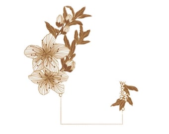 Peach blossom Bookmark/Brass Bookmark/Exquisite Bookmark/Metal Bookmark/Stationery/Book Accessories/Back to school/Gift