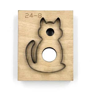 Matrice de découpe personnalisée pour cuir de chat, règle de découpe en métal en acier, outil kraft pour travaux manuels du cuir, découpes Sizzix, outil de perforation pour travaux manuels