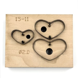 Troquel de corte de cuero con forma de corazón personalizado, troqueladora de metal con regla de acero, herramienta para manualidades de cuero Kraft, troqueles Sizzix, herramienta para perforar manualidades