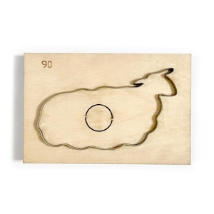Matrice de découpe mouton, emporte-pièce en métal pour cuir, règle en acier personnalisée, outil kraft artisanal en cuir de chèvre, découpes Sizzix de mouton