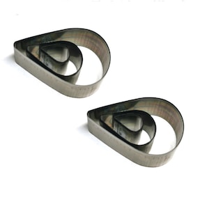 Troqueles de cuero personalizados sin madera con forma de gotas de agua, troqueladora de metal con regla de acero, herramienta Kraft para manualidades de cuero, troqueles Sizzix, Punch Crafts Too