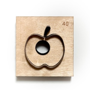 Troquel de corte de cuero con forma de manzana, troqueladora de metal con regla de acero de manzana personalizada, herramienta Kraft para manualidades de cuero, troqueles Apple Sizzix, herramienta para perforar artesanías.