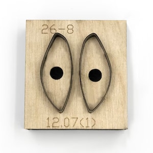 Troqueles de cuero para pendientes con forma de gota, troqueles de metal personalizados con regla de acero, herramienta Kraft para manualidades de cuero, troqueles Sizzix, herramienta para perforar manualidades