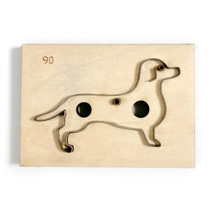 Handgemaakte teckel leer snijmal, aangepaste hond stalen regel metalen stansvorm, lederen ambachten kraft gereedschap, Sizzix stansvormen, punch Crafts Tool