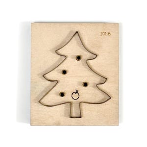 Troquel de corte de cuero de árbol de Navidad hecho a mano, troqueladora de metal con regla de acero, herramienta Kraft para manualidades de cuero, troqueles Sizzix, regalos navideños DIY