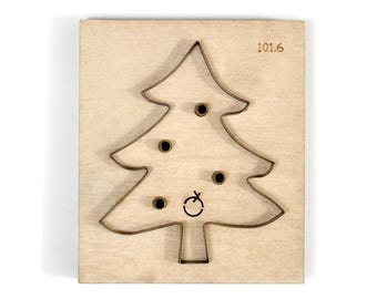 Handmade Christmas Tree Leather Cutting Die, Steel Rule Metal Die Cutter, Leather Crafts Kraft Tool, Sizzix Die Cuts, DIY Christmas Gifts