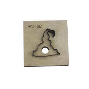 Troqueles de cuero con forma de sombrero de mago, troqueles de metal con regla de acero personalizados, herramienta Kraft para manualidades de cuero, troqueles Sizzix, herramienta para perforar manualidades