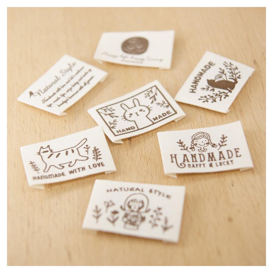 Flower Series Handmade Cloth Label/ Wreath Embroidery Woven Label ...