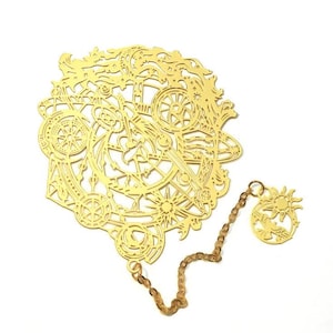 Pronto per la spedizione - Segnalibro pianeta cosmico/Segnalibro in ottone personalizzato/Segnalibro squisito/Segnalibro in metallo/Cartoleria/Accessori per libri/Ritorno a scuola/Regalo