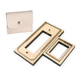 Eenvoudige Flip Card Bag Cutting Die Card Bag Handmde Steel Metal Die Cutter Lederen Tasje Opbergtas Ambachten Ponsen Snijgereedschap
