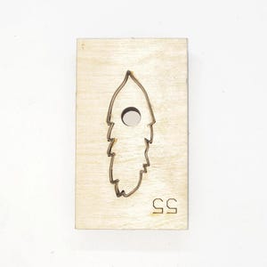 Custom Feather Leather Cutting Die, Steel Rule Metal Die Cutter, Leather Crafts Kraft Tool, Sizzix Die cuts, Punch Crafts Tool