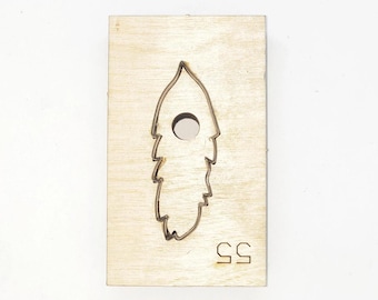 Troqueles de corte de cuero personalizados con plumas, troqueles de metal con regla de acero, herramienta Kraft para artesanías de cuero, troqueles Sizzix, herramienta para perforar artesanías