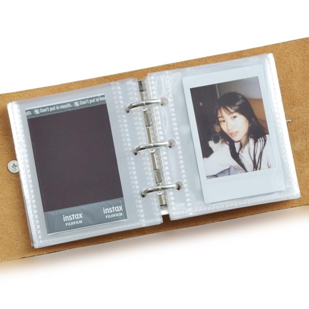 Custom Cowhide Fuji MINI 3-inch Album / Top Layer Cowhide Double-sided ...