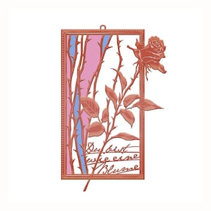 Segnalibro fai da te a forma di rosa/Segnalibro in ottone personalizzato/Segnalibro squisito/Segnalibro in metallo/Cartoleria/Accessori per libri/Ritorno a scuola/Regalo