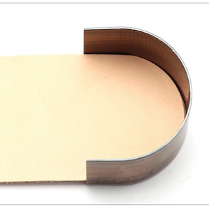Matrice de découpe demi-cercle en acier pour cuir sans base, outil de découpe artisanal en métal en acier, outil de poinçonnage fait main pour l'artisanat du cuir - Semi-rond