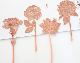 Leaf vein metal hollow bookmark/ Custom Brass Bookmark/ Ginkgo biloba Metal Bookmark/ Stationery/ Book Accessories/ Back to school/ Gift