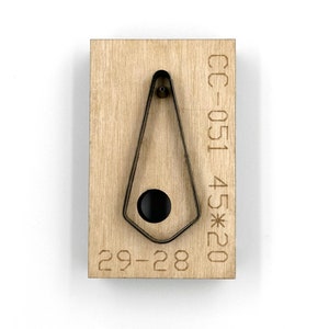 Troqueles de corte de cuero personalizados para pendientes, troqueles de metal con regla de acero, herramienta Kraft para artesanías de cuero, troqueles Sizzix, herramienta para perforar artesanías